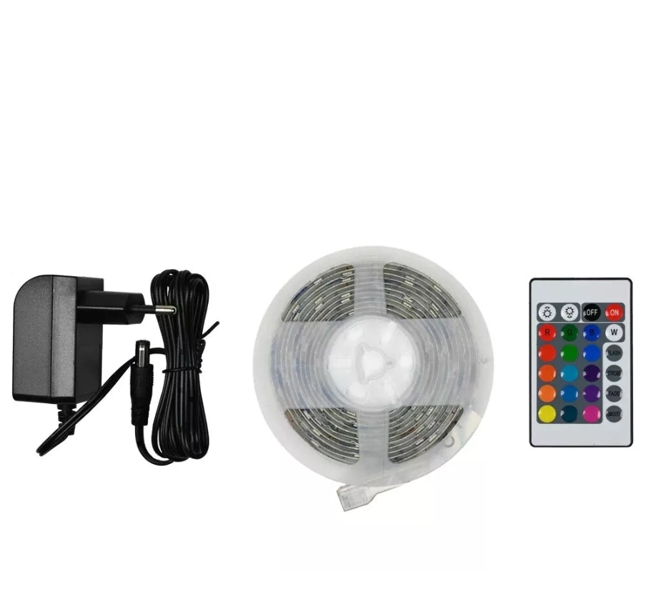 SMD 5050 RGB LED-Streifen, Set, Fernbedienung, 4,5