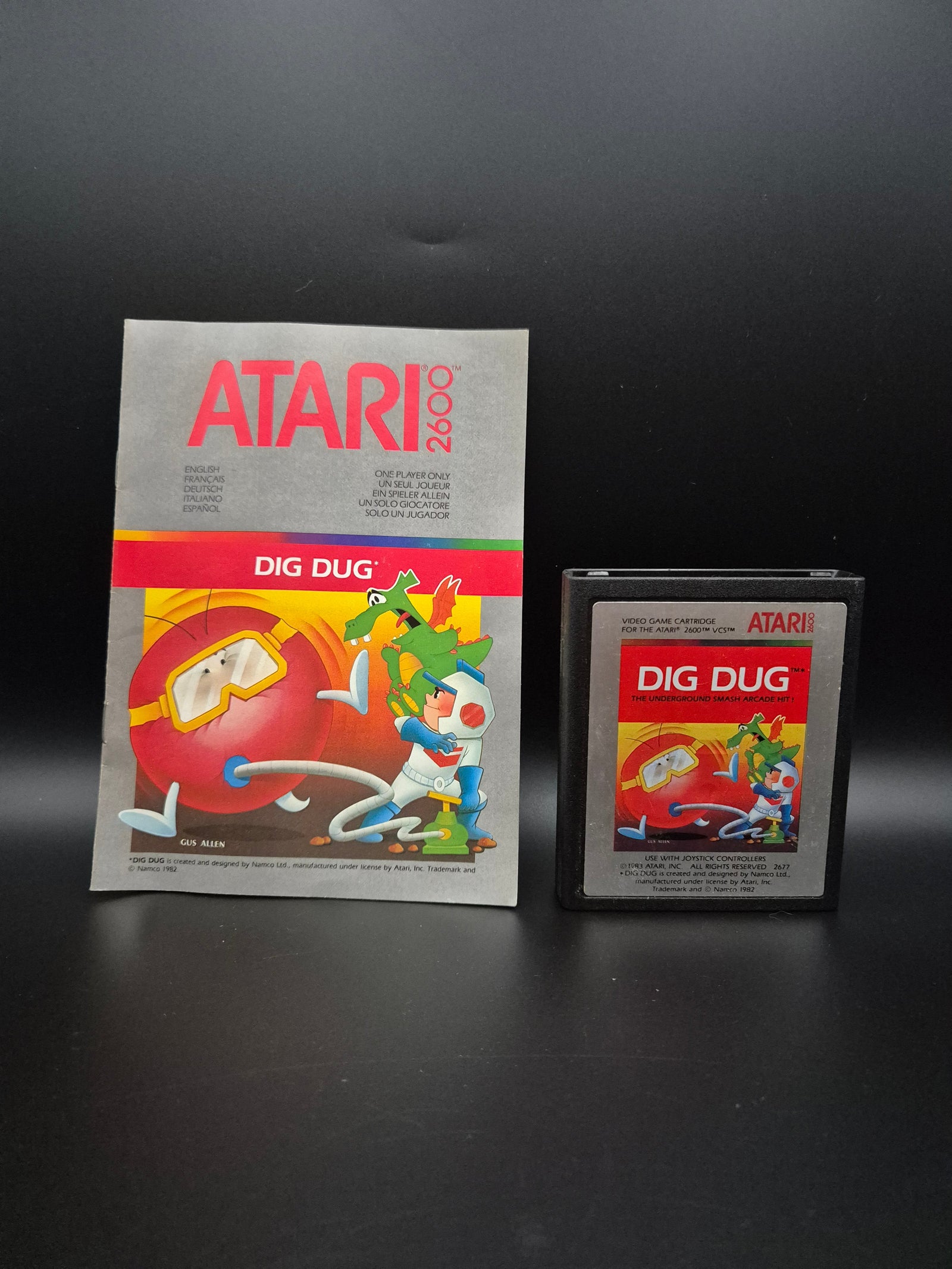 Atari 2600 – Dig Dug (mit Anleitung)