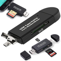 SD-Kartenleser Micro SD TF USB USB-C Micro USB 3in1