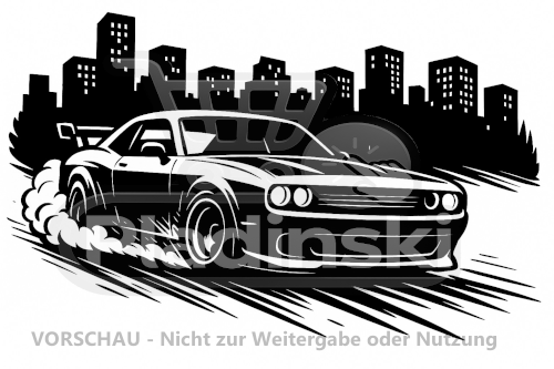 Chevrolet Camaro – Klassisches Muscle-Car 3D-Relief (20 cm)