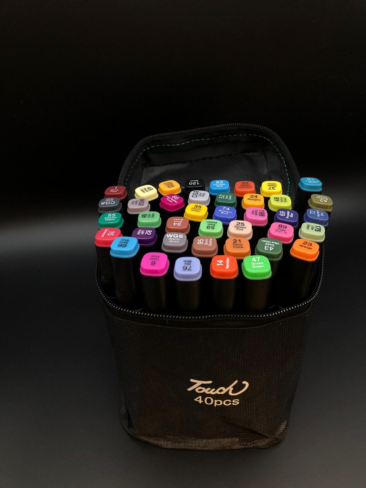 Touch-Alkoholmarker-Set 40 Stück ETU-Beutel