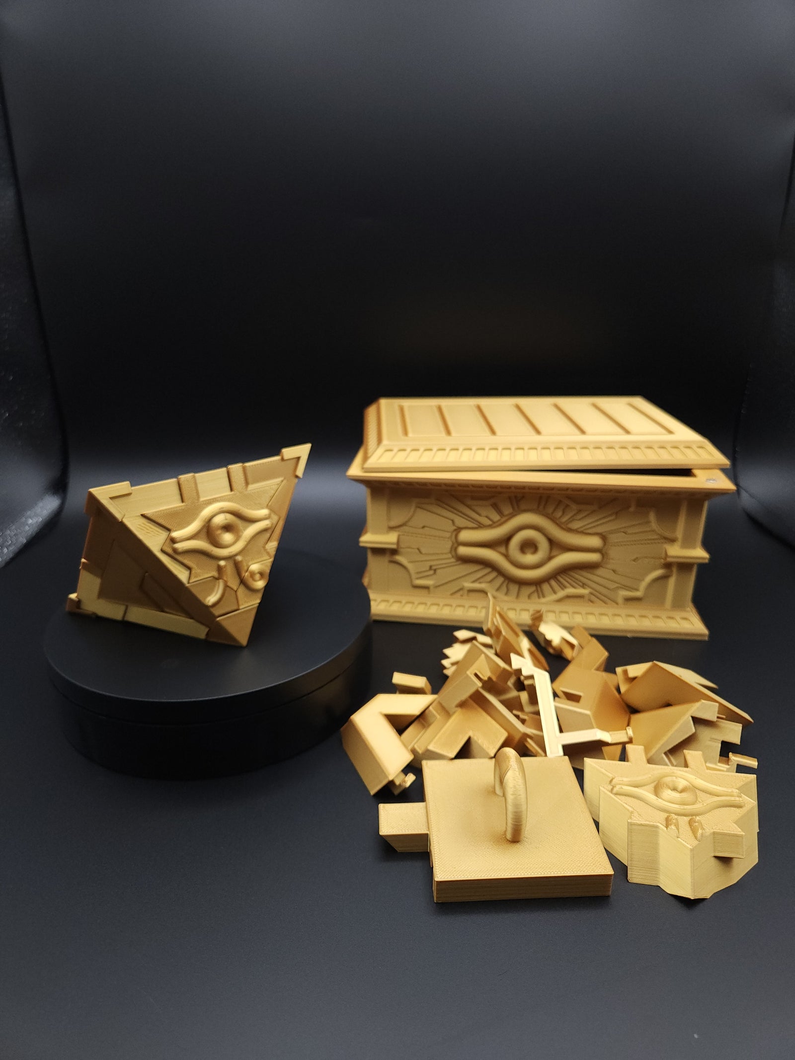 Yu-Gi-Oh! Millenniums-Puzzle & Sarkophag – 3D-gedrucktes Sammlerstück